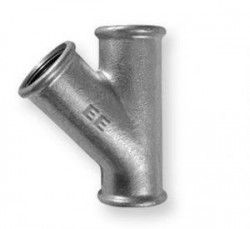 Купить EE Zeliwa Тройник оцинкованный 1/2"-45°(ВР) в Москве / Оцинкованные трубы и фитинги