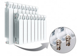Rifar Радиатор биметаллический секционный Monolit Ventil 350х13 (нижнее правое)