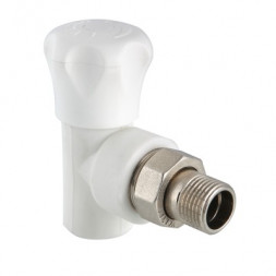 Valtec Клапан со сгоном угловой PP-R белый ф20х1/2&quot;