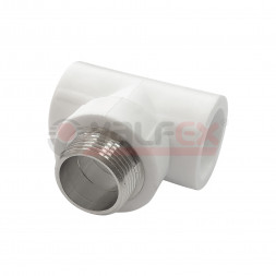 Valfex Тройник комбинированный PP-R Pro белый ф25х1/2&quot;(НР)х25