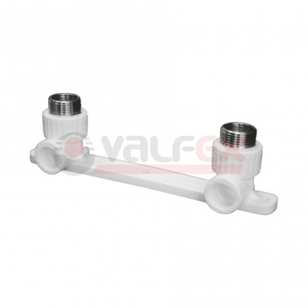 Valfex Комплект настенный для смесителя PP-R белый ф25х3/4&quot;(НР)