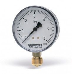 Купить Watts Манометр вертикальный 100-1/2-10bar в Москве / Манометры и термометры