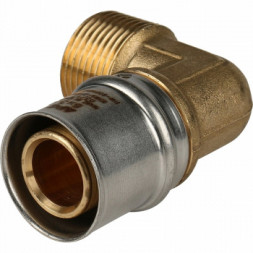 Stout Угольник-переходник пресс ф20х1/2&quot;(НР)