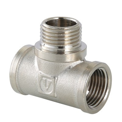 Valtec Тройник никелированный 1/2&quot;(ВР/НР/ВР)