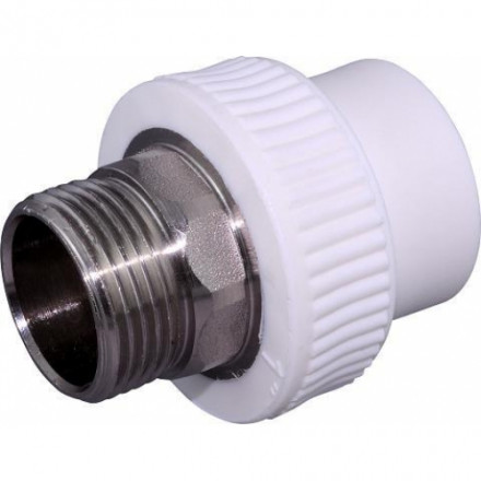 Imperial Муфта под ключ PP-R белая ф40х1&quot;1/4 (НР)