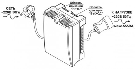 Бастион Стабилизатор напряжения для котла Teplocom ST-555 (мощ.555 ва)
