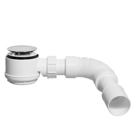 McAlpine Трап для поддона 1&quot;1/2 (вход 40-50 выход 50-60 выпуск 70 высота 65) L=300-500