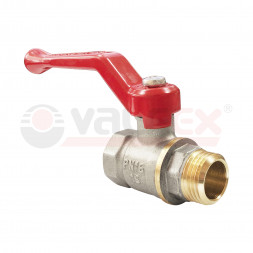 Valfex Кран шаровой никелированный для воды Optima 1/2&quot;(ВР/НР) ручка-рычаг