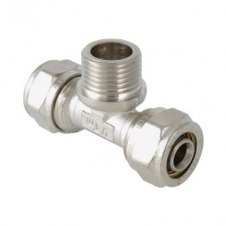 Valtec Тройник обжимной ф16х1/2&quot;(НР)