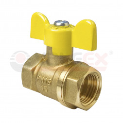 Valfex Кран шаровой латунный для газа 1&quot;1/4 (ВР/ВР) ручка-бабочка