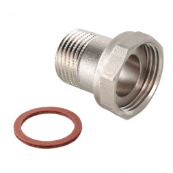 Valtec Полусгон никелированный прямой с накидной гайкой 1/2&quot;x1/2&quot;(НР)