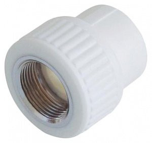 Kalde Муфта комбинированная PP-R белая ф32х3/4&quot;(ВР)