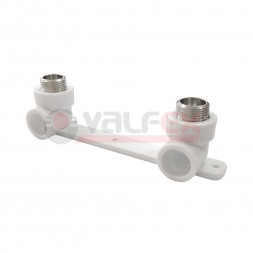 Valfex Комплект настенный для смесителя PP-R Pro белый ф20х1/2&quot;(НР)