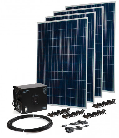 Бастион Комплект Teplocom Solar-1500 + солнечная панель 250Вт х 4