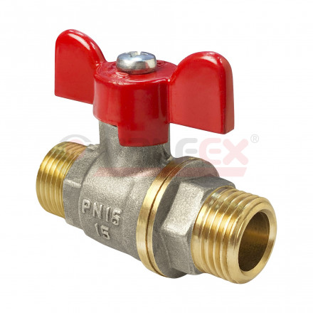 Valfex Кран шаровой латунный для воды 1/2&quot;(НР) ручка-бабочка