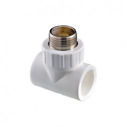Imperial Тройник PP-R белый ф25-3/4&quot;(НР)-25