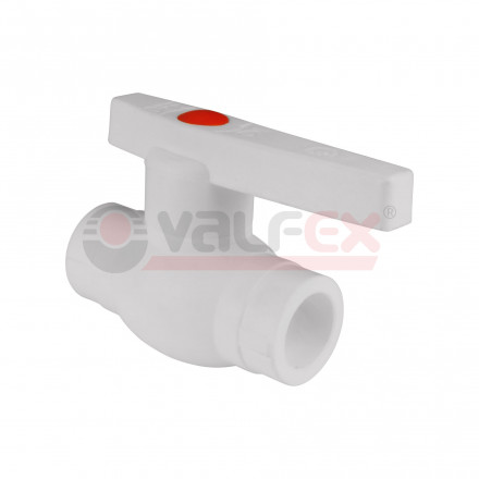 Valfex Кран шаровой Optima PP-R белый ф63 - металл.шар