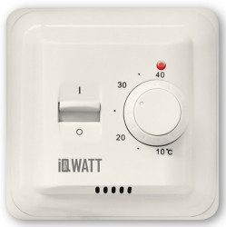 Купить IQWatt Программируемый терморегулятор Thermostat M (слоновая кость) в Москве / Системы автоматики и датчики