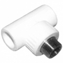 Kalbe Тройник PP-R белый ф32х3/4&quot;(НР)