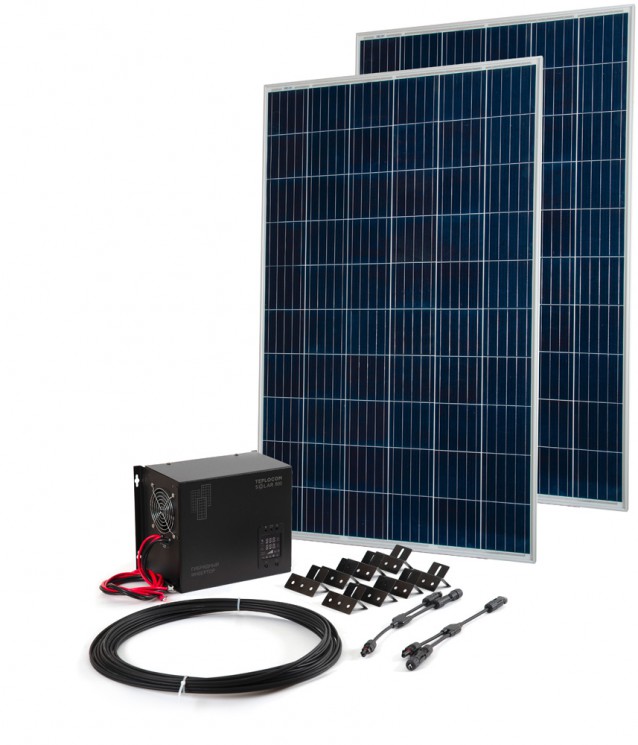 Бастион Комплект Teplocom Solar-800 + солнечная панель 250Вт х 2