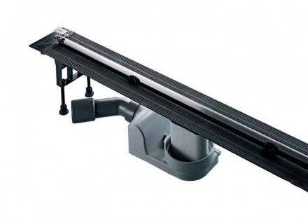 Viega Трап для душа с ножками и решеткой Advantix Vario матовый H=95/L=30-120см [4965.20]