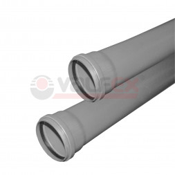 Valfex Труба канализационная с раструбом Base (серая) ф32х1,8х3,0м